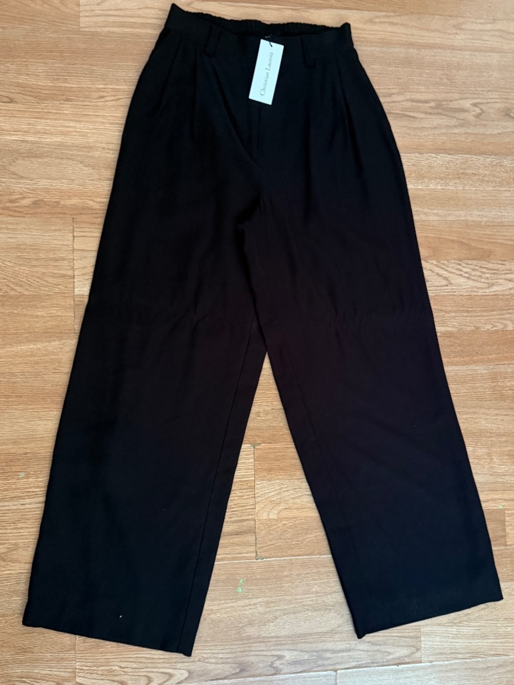 Christian Lacroix Black Wide Leg Pants NWT.